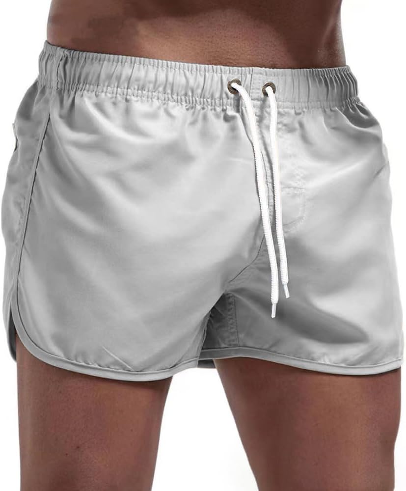 Mens Swim Trunk - Swim Suits Board Shorts Light Blue