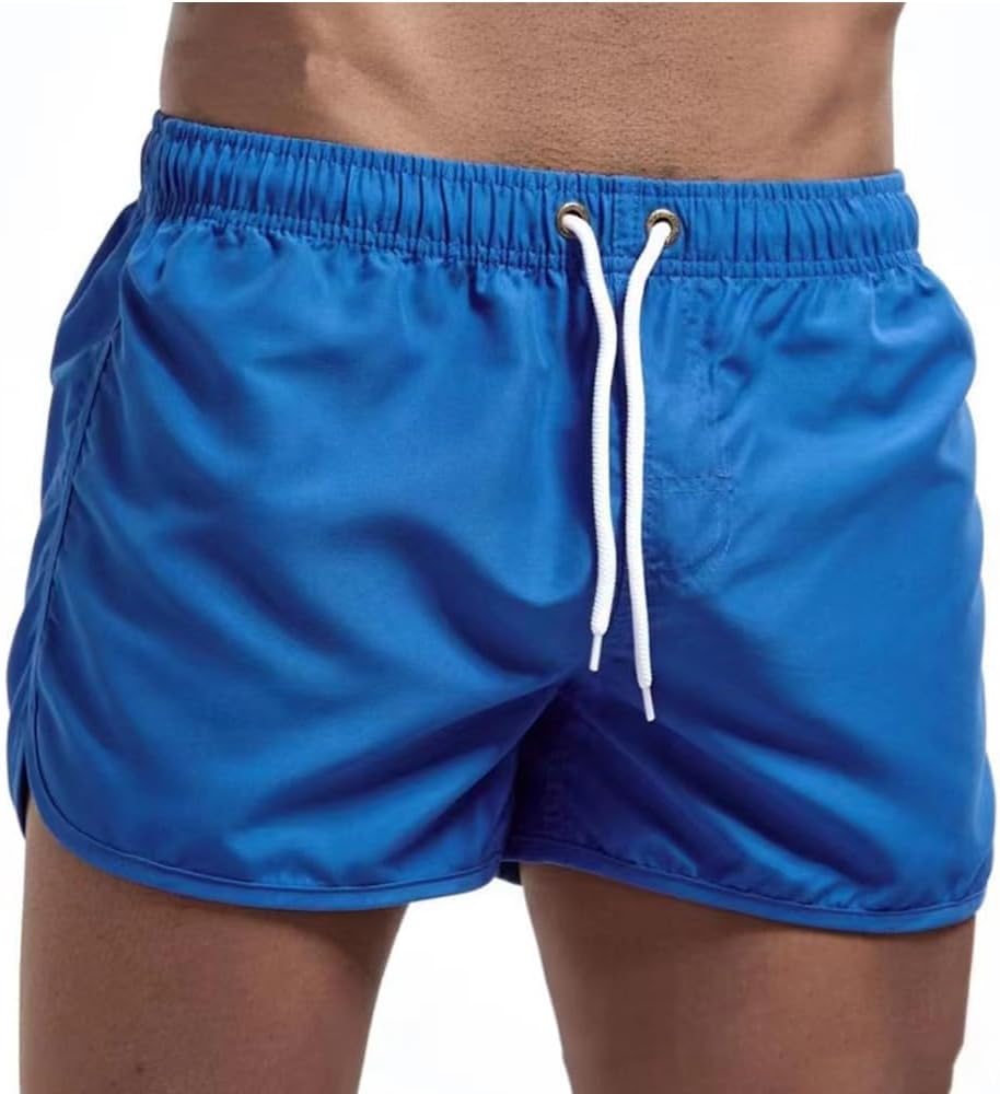 Mens Swim Trunk - Swim Suits Board Shorts Light Blue